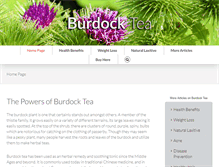 Tablet Screenshot of burdocktea.net